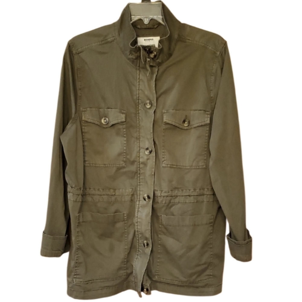 Sonoma Olive Utility Button Up Jacket Size XXL